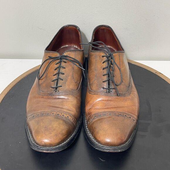 Allen Edmonds Fifth‎ Avenue Mens Cap Toe Oxford Dress Shoes 9.5 C Brown Leather main image 16